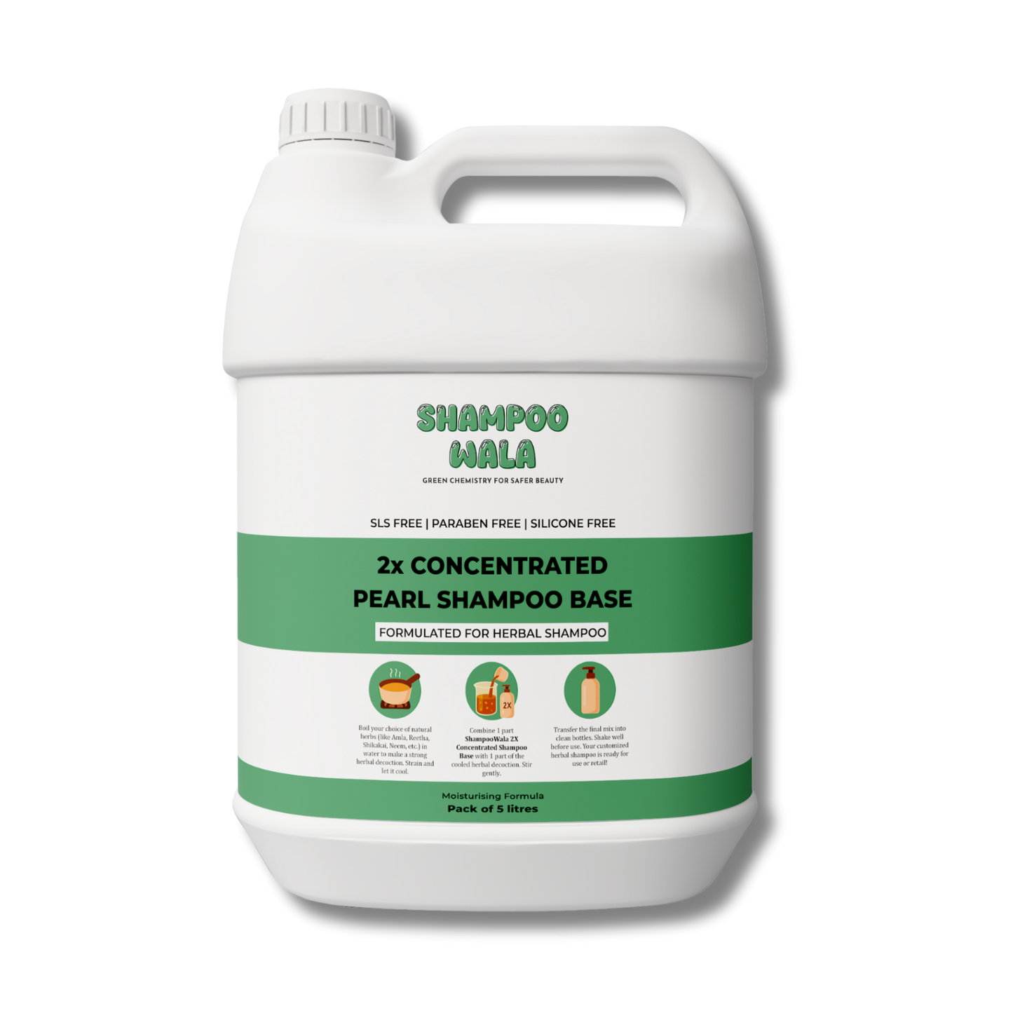 2x Concentrated Pearl Shampoo Base (Herbal Shampoo Base)